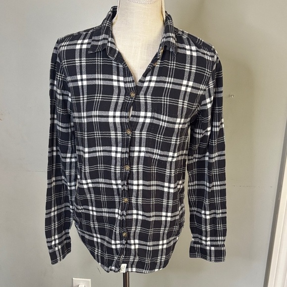 American Eagle Outfitters Tops - American Eagle Outfitters Black and White Checkered Men's Shirt